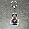 Nba Kobe Curry James Owen estrella del baloncesto caricatura Llavero Coche colgante de mochila escolar joyería para estudiante