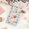 Pegatinas Divertidas Huecas con Relieve de Dibujos Animados Estilo Japonés Diamante de Cristal Pegatinas Decorativas para Niños Pegatinas Tridimensionales Lindas para Niños 3D