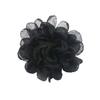 Versão coreana de organza com borda queimada, malha de chifon, flor de rosa, corsage DIY, acessórios de cabelo, acessórios para sapatos e chapéus, acessórios de vestuário 9cm