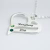 Estilo Pareja Joyería de Plata 925 Collar con Letra Grabada Transfronterizo Nombre Personalizado Privado Popular Europeo y Americano Collar Colgante