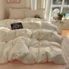 Estilo Ins Clase A Grado Materno e Infantil Juego de Cuatro Piezas Funda de Edredón de Algodón Puro Sábana Funda de Edredón Juego de Tres Piezas para Dormitorio Ropa de Cama