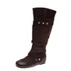 Botas altas de punta afilada negras con remaches para mujer, nuevo estilo otoño/invierno 2026, uso bidireccional desmontable, botas de ajuste ceñido, botas de montar
