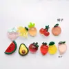Serie de Frutas 1.5cm Gelatina Cristal Niños Accesorios para el Cabello Hechos a Mano Pasador Material Accesorios de Resina Tamaño Pequeño