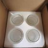 Taza de Paja Rayada de Vidrio de Alto Borosilicato Estilo Ins de Alto Valor Taza para Café Leche Vidrio Resistente al Calor Taza para Bebidas Frías Taza Individual