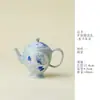 Rinyu Gui Song Azul e Branco Pintado à Mão Janela Aberta Borboleta Ama Flor Bule Alto Valor de Aparência Bule para Preparo de Chá Bule Portátil Feminino Conjunto de Chá Gongfu
