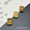 Acessórios de Joias de Caranguejo Pequeno Colorido de Ágata Branca Gelo de Alta Qualidade Natural para DIY Artesanal Combinando com Pulseiras e Peças Soltas