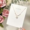 Colar de Prata Esterlina S925 Pingente de Coração Feminino Corrente de Clavícula Fashion Versátil Design de Nicho Colar de Estilo Jovem de Alta Qualidade