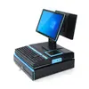Supermercado Tienda de Conveniencia Doble Pantalla Caja Registradora Tipo Teclado Terminal de Caja Registradora Equipo de Exportación de Comercio Exterior Máquina Pos Pantalla Táctil