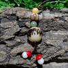 Pingente de Bolsa Sino de Fruta Casca Cultural e Criativo, Sino de Água, Ginkgo, Cipó Bico de Pato, Escultura de Fruta Bodhi, Bolsa da Sorte, Chaveiro de Escultura de Raiz de Bodhi, Artesanal
