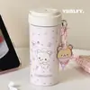 Bonita, Linda, Portátil, Termo para Doble Bebida, Taza con Popote de Dibujos Animados Nuevo Estilo Rilakkuma para Niñas y Estudiantes