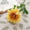 Flores dália artificiais para atacado, plantas verdes, decorações de casamento e itens de artesanato em estilo INS, fabricados para vendas transfronteiriças