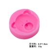 Molde de rosto de urso fofo molde de silicone de desenho animado molde de sabão artesanal DIY molde de argila molde de pudim de chocolate fondant