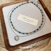 Collar Colgante de Acero Inoxidable con Cuentas de Flor Estilo Europeo y Americano Diseño Único Cadena para Clavícula Cadena de Cuello de Lujo Ligero Gama Alta