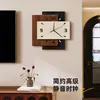 Reloj de Sala de Estilo Medieval Pintura Decorativa, Pintura Colgante de Pared de Fondo para Sofá de Alta Gama, Reloj Creativo, Mural de Reloj de Pared para el Hogar