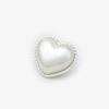 Casaco de botão de pérola de coração de amor Casaco de cashmere feminino Botão mais fácil para combinar Suéter Top Botão decorativo em forma de coração