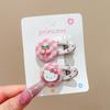 Presilha de Cabelo Mini Desenho Animado Doce da KT para Crianças Cabelo Quebrado Franja Lateral Cabelo Menina Fofa Coração Y2K Acessório de Cabeça Feminino