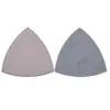 Papel de Lija Triangular Blanco de 90*90*90mm, Papel de Lija Autoadhesivo con Flocado, Papel de Lija Multiusos para Lijado y Pulido, Papel de Lija Seco