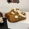 2026 Nuevos Zapatos Birkenstock con Aumento Interno de Altura Zapatos para Mujer Otoño Invierno Aterciopelados Cálidos Estilo Coreano Casual Estudiante Slip-on Zapatos de Algodón