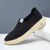 Zapatos de Lona Estilo Nuevo 2026, Zapatos de Lona Transpirables sin Cordones, Tenis Ligeros de Suela Gruesa, Zapatos Deportivos Casuales para Hombre de Punta Ancha