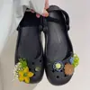 Cadena de Cuentas de Dopamina Flor Accesorios de Alta Gama Adecuados para Zapatos de Ballet, Zuecos, Dijes para Zapatos, Hebillas para Zapatos, Accesorios Decorativos de Moda