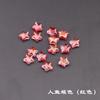 Estrella de cinco puntas de 8 mm agujero recto agujero vertical esmerilado estrella pequeña estrella de cinco puntas esmalte de color antiguo horquilla borla diy hecho a mano cuentas sueltas