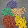 Ágata Vermelha Tigela de Arroz Dourada Contas Redondas Jade Contas Soltas Lótus Amarelo Verde Raiz de Lótus Calcedônia Rosa Contas de Lanterna Acessórios de Joalheria Contas