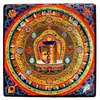 Ímã de Geladeira Magnético Cultural e Criativo Mandala das Oito Tesouros Auspiciosos Oito Auspiciosos Xizang Pintura Decorativa Thangka Pintada à Mão Presente Lembrança