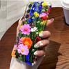 Capa de Celular Fina Estilo Floresta Flor Margarida Mar de Flores Comércio Exterior Adequada para Samsung S23/S24/S25 Ultra Capa com Película de Cobertura Total