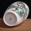 Nuevos Adornos de Cerámica Esmaltada de Loto Pintados a Mano por Maestros, Jarrón de Cerámica de Jade Grande para Primavera, Decoración, Regalos de Alta Gama