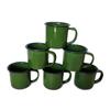 Cor esmalte copo processamento LOGO antiquado grande frasco de chá engrossado caneca presente publicidade Copa casual Copa Chá Xícara