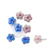 Cuentas de vidrio soplado de flor de durazno de 14 mm estilo ins, materiales para joyería hecha a mano DIY para aretes, collares y pulseras