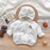 Protetor Solar Roupa Baby Coat Bebê Pele Roupa Fofo Super Fofo Bebê Respirável Ar condicionado Camisa Top Verão Fino Moda