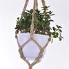 Soporte de Flores Tejido con Cuerda de Cáñamo Cuerda Colgante Red de Maceta Colgante de Plantas Creativa Bohemia Transfronteriza Red de Cesta Colgante para Balcón