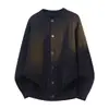 Nuevo suéter de punto casual estilo americano, de corte relajado, para hombre, con un diseño retro de punto trenzado con detalles de botones, perfecto para otoño e invierno, y fácil de combinar con varios atuendos.