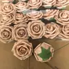 Suministros del Fabricante Cabezas de Flores de Espuma de Polietileno Teñidas, Rosas de Gradiente de Alta Simulación, Arco para el Día de San Valentín, Materiales Florales para Sostener en la Mano