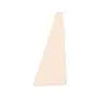 Puff de Maquiagem Trapezoidal de Látex Mais Vendido, Dupla Utilização para Seco e Úmido, Puff Não Absorvente, Cushion de Ar, Bloco de Esponja para Nail Art, Bolo de Pó para Fixação