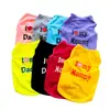 Ventas Directas de Fábrica Ropa para Cachorros Mascotas Chaleco de Poliéster Estilo Clásico Amor Mamá Amor Papá Varios Colores
