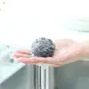 Cozinha Aço Inoxidável Doméstico Escova para Lavar Louça Escova para Panela Forte Descontaminação Limpeza Não Enferruja Não Solta Cabelo Bola de Limpeza Manual Bola de Arame de Aço