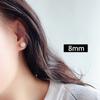 Pendientes de botón redondos Mabei elegantes retro, pendientes de bombilla pequeña para mujer de drama coreano, pendientes versátiles estilo Hepburn