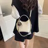 Bolsa de Mão com Corrente Retro de Luxo Feminina 2026 Nova Bolsa Simples de Ombro Versátil Bolsa Transversal