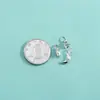 Colgante Seiko de Plata de Ley S925 Colgante Tulipán Campanilla Colgante Luna Creciente de Diamante Colgante de Pulsera de Cristal