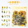 Tema de Hongos e Insectos Ilustración de la Naturaleza Pegatinas de Plantas Frescas Florales PET Decoración Collage Diario Pegatinas DIY