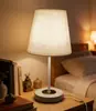 Abajur de mesa estilo americano Abajur de cabeceira retrô Luminária de mesa para quarto de engenharia de hotel Abajur de escritório Lâmpada LED Proteção para os olhos Luz noturna com escurecimento