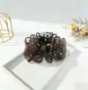 Pinza para el cabello de malla dorada estilo Hepburn para mujer, Pasador de alta gama para recogidos, Pinza de tiburón para el cabello