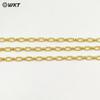 Bc258 Nova Corrente Oval Pequena Texturizada Corrente de Latão Pulseira Colar DIY Feito à Mão Produto Semiacabado