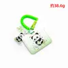 Porta-cartões de Panda com tampa deslizante, adequado para estudantes, cartões de refeição do campus e cartões de transporte público; um porta-crachá estiloso e retrátil estilo cordão e capa protetora, disponível para personalização