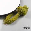 Linha de Seda Chinesa Quadrada Flor A-Line Pequeno Nó Chinês Fio de Tecelagem Artesanal DIY Marcador de Página Cartão de Saudação Franja de Borla Artesanato Borla Pendurada Acessórios