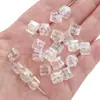 Cuentas cuadradas de acrílico de color mágico imitación cristal de 8 mm accesorios hechos a mano para DIY cuentas sueltas cadena para teléfono móvil con cuentas a mano bolsa de materiales
