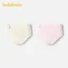 Ropa Interior Infantil Balabala Calzones Triángulo para Niñas Algodón Niños Grandes Sin Costuras Antibacteriano en la Entrepierna Suave Agradable a la Piel Paquete de Dos