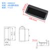 Manija empotrada aleación de zinc hebilla invisible mano LS183-1-2 oculta ls122 empotrada puerta de gabinete eléctrico manija de plástico